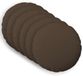 vidaXL - Kussensloop - 6 stuks - HEERLEN - Taupe - Ø 40 cm - Katoensatijn