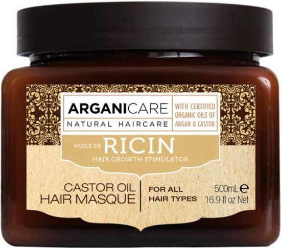 Arganicare Huile De Ricin 500ml Haarmasker Unisex