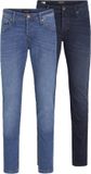 JACK & JONES JJIGLENN JJORIGINAL SQ 260/223 2PK MP Heren Jeans Slim Fit Blauw Denim Katoen W36 X L36