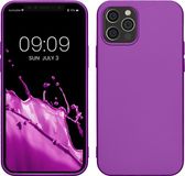 kwmobile telefoonhoesje geschikt voor Apple iPhone 12 / iPhone 12 Pro - Back cover in metallic paars