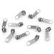 cyclingcolors 10 x vervangende ritssluiting-reparatieset voor ritssluiting hoofd nr. 5 schuivers voor kleding, tassen, jassen, tassen, koffers, jeans, nikkel