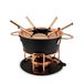 Swissmar Cast Aluminum Fondue Set 1.5L Black/Gold 6 Person