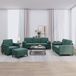 Maison Exclusive - Ensemble de canapés 4 pièces avec coussins, velours vert foncé