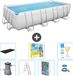 Bestway Rechthoekig Power Steel Zwembad - 488 x 244 x 122 cm - Grijs