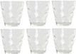 Item International Waterglazen - Sapglazen - Drinkglazen - Cirkels - 18x stuks - glas - transparant - 400 ml