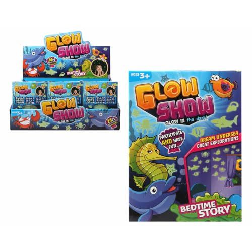 BigBuy Fun Glow Show Oceanic Animals Fluorescent Sticker Set