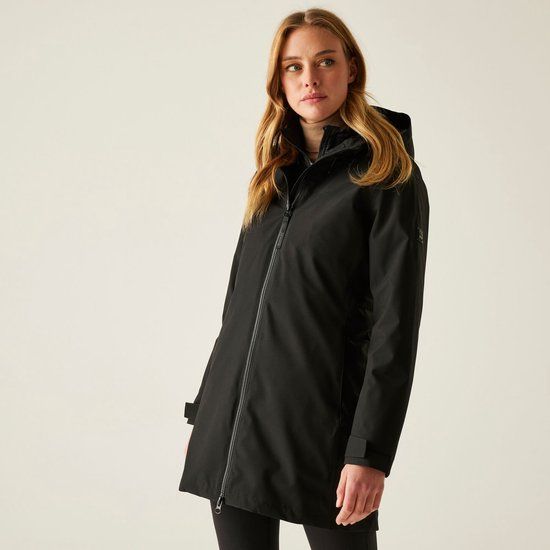 Regatta Denbury 3-in-1 ademende waterdichte jas voor dames - Zwart - Polyester - Maat 46