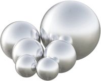 vidaXL - Geborsteld Balletje - Zilver - Roestvrij Staal - 6 stuks - Ø 15 cm