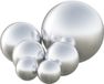 vidaXL - Geborsteld Balletje - Zilver - Roestvrij Staal - 6 stuks - Ø 15 cm