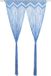 vidaXL Gordijn macramé 140x240 cm katoen blauw