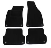 J&J AUTOMOTIVE Vloermatten van velours voor Audi A4 B6 / B7 2000-2008, op maat gemaakt