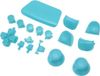 Boutons de remplacement pour manette PS5 - 16 pièces : joysticks, gâchettes, D-pad et joysticks (bleu clair)