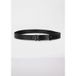 Calvin Klein Round Buckle 30mm Belt Black/antique Nickel Taille: 80