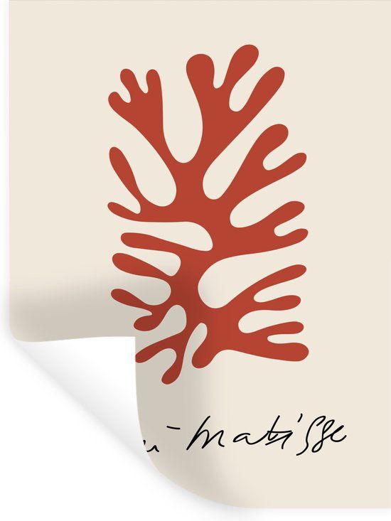 StickerSnake Matisse Abstract Wall Sticker - 30x40 cm
