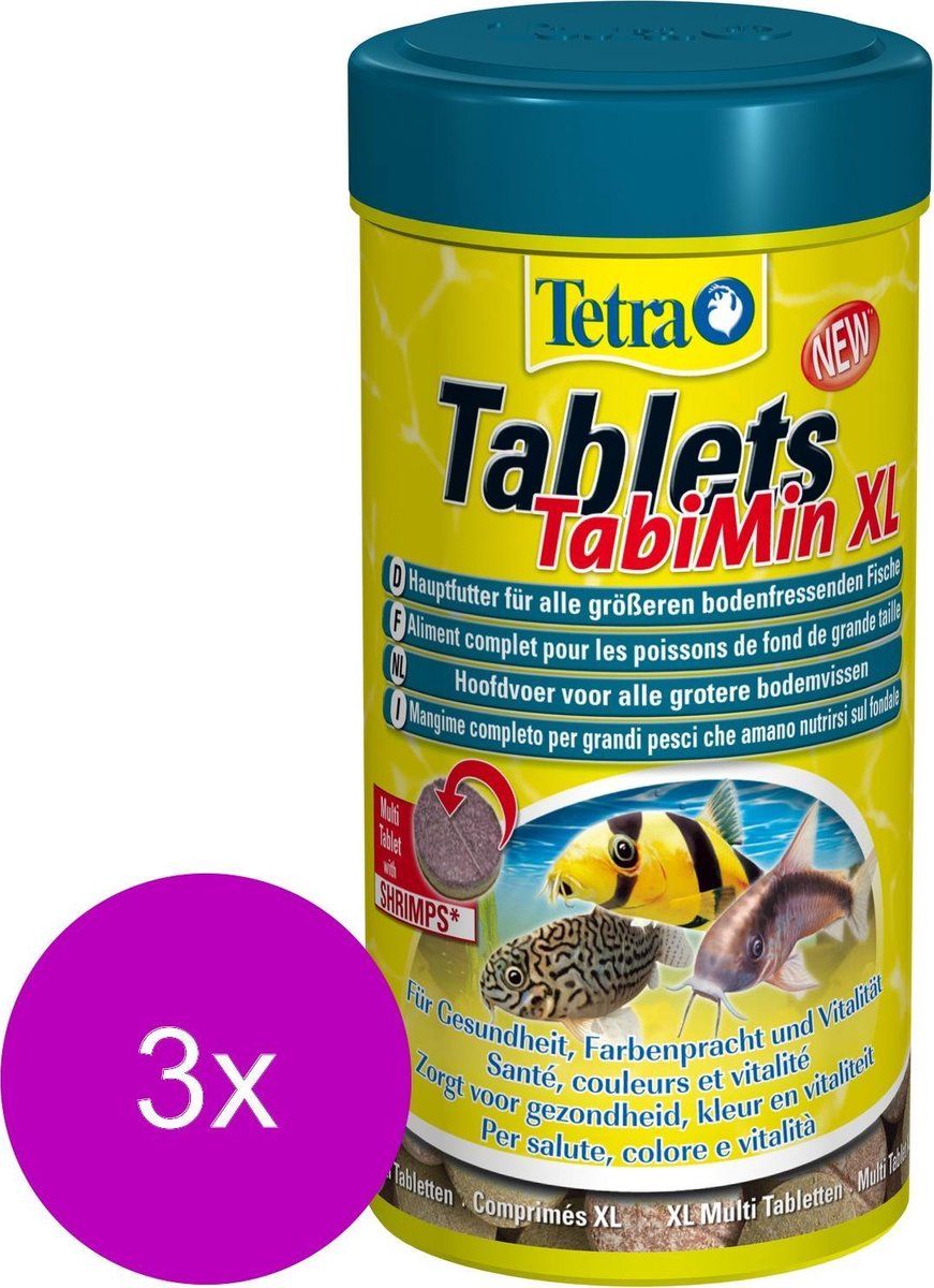 Tetra Tabimin Tabletten Xl - Vissenvoer - 3 x 133 tab
