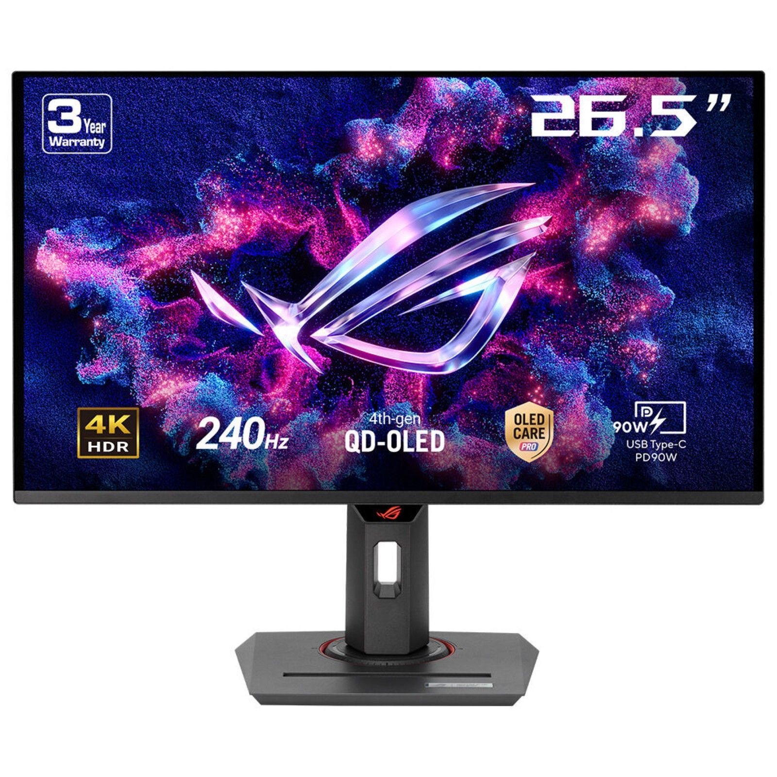 ASUS ROG Strix OLED XG27UCDMG 27" 4K UHD QD-OLED Gaming Monitor - 240Hz, G-Sync, USB-C