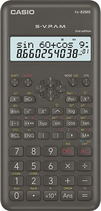Casio FX-82MS-2 Calculatrice scientifique - Noir