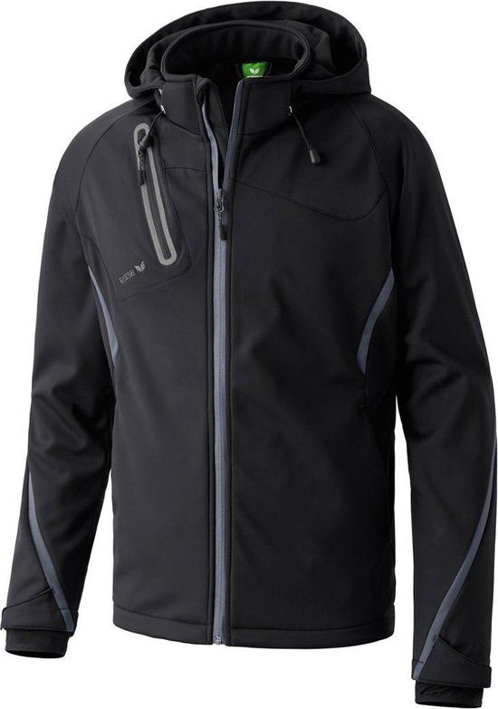 Erima Outdoor Softshell Jack - Zwart - Maat 140 - Heren
