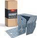 HELPMATE – 12 stuks geperforeerde plaatbeugels 100x100x90 mm