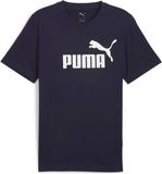 Puma ESS No.1 Logo Tee 682532 Heren Korte Mouw Polyester Effen Trainingsshirt Normaal New Navy 4XL