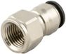 RS PRO Stekkerfitting, schroefdraad naar buis, messing, 20 bar, verpakking van 10 stuks
