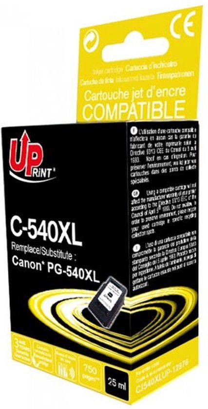 T3AZUR CJ540XLUP XL cartridge Zwart