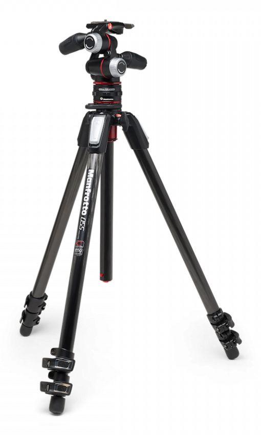 Manfrotto MK055CXPRO33WQR Tripod - Universal - 12 kg - 3 Legs - Black