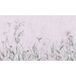 Papier peint panoramique fleurs oiseaux 130 cm x 78 cm