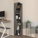 Stijlvolle Boekenplank Antraciet 165x31,8x18mm Melamine Gecoat
