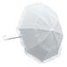 Witte Bristol Novelty Witte parasol met lang handvat