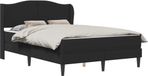 vidaXL Bedframe met hoofdeinde Zwart 160 x 200 cm Kunstleer