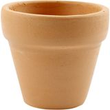 Creativ company Terracotta Bloempot 5x4,2 cm diverse kleuren