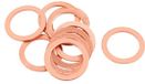 Merkloos / Sans marque sourcingmap® 10 Stuks 22mm x 16mm x 1mm Koper Vlakke Wasring