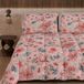 PETTI Artigiani Italiani Bedrukt winterdekbed 170 × 260 cm | Bloemen 19 Poederroze