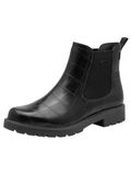 Tamaris Dames Chelseaboot 1-25340-47 Zwart Synthetisch Maat 42