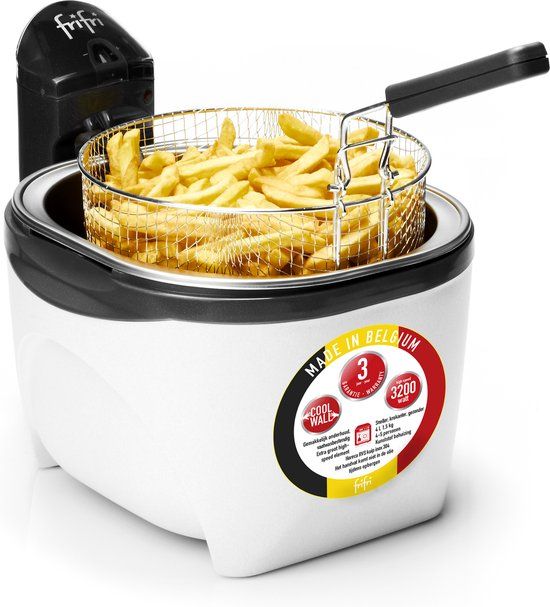 Frifri 829 - Friteuse - 4 liter - 3200W - 1.5 kg - RVS - Wit