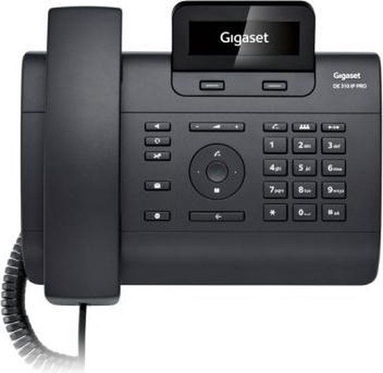 Gigaset DE310 IP PRO - Zwart - IP Telefoon - Antwoordapparaat - 4250366820446