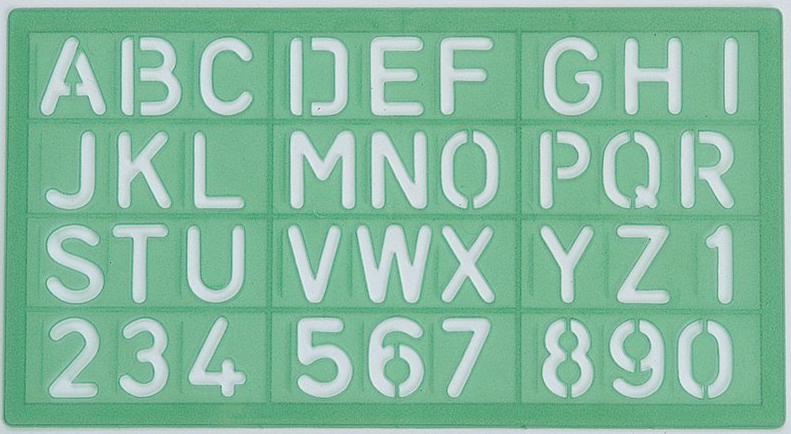 Linex 100412307 - Belettering - groen - polypropyleen