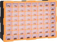 vidaXL Organiser met 64 lades 52x16x37,5 cm