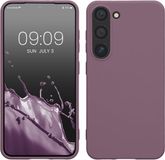 kwmobile telefoonhoesje geschikt voor Samsung Galaxy S23 - Hoesje voor smartphone - Back cover in Bleke iris