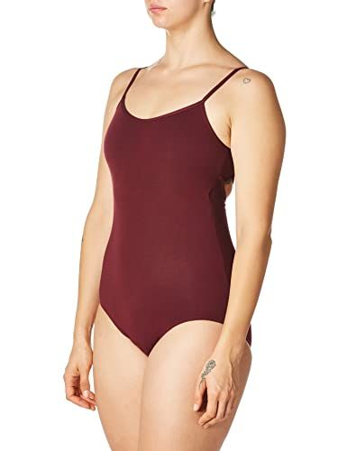 Capezio V-hals Camisole Leotard - Bourgondië - Small