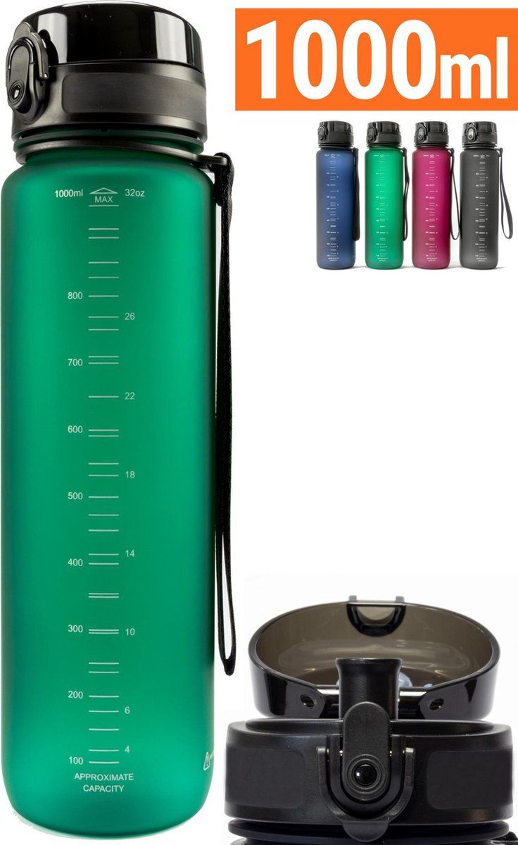 King Mungo Drinkfles 1 liter - Donkergroen - KMDF020