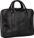 LEONHARD HEYDEN Leren business tas met laptopvak Bergamo RV-Aktenmappe 1 Fach 6850 Schwarz zwart