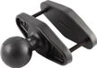 RAM Mount Vierkante Paal Klem Basis voor Palen tot 4" Breed - D Maat RAM-D-247U-4