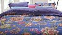 Pip Studio Bombay Bold dekbedovertrek - Lits-Jumeaux XL - 260 x 200/220 cm - Donkerblauw