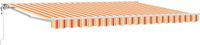 vidaXL Parasol extérieur 4 x 3,5 m jaune et orange rayé