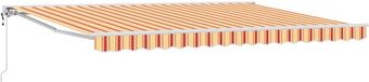 vidaXL Parasol extérieur 4 x 3,5 m jaune et orange rayé
