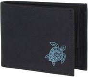 oxmox New Cryptan RFID Protect Pocketbörse Turtle 2.0 Print Cyan Black zwart