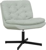 vidaXL Draaibare relaxstoel lichtgrijs fluweel