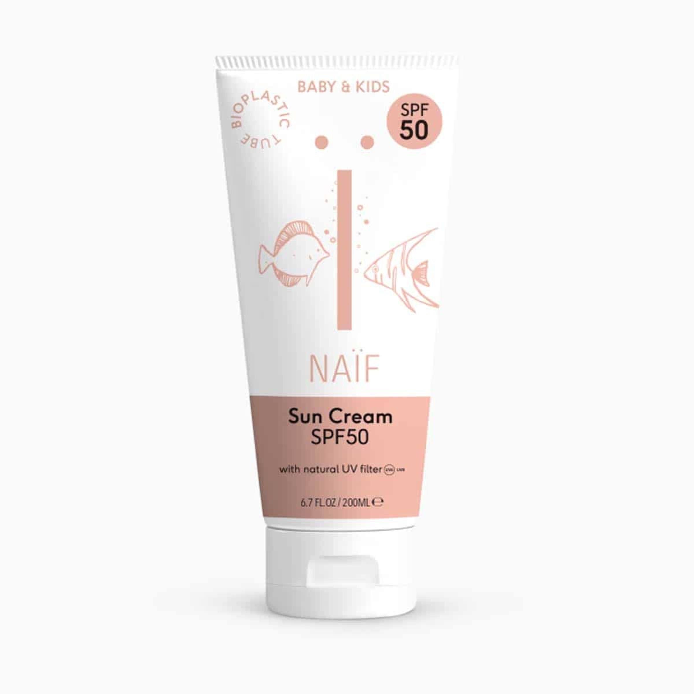 NAÏF baby & kids parfumvrije zonnebrand lotion SPF50 - 200 ml